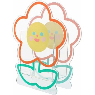 BRINSEA Porte-stylo Dessin Animé Vase Acrylique Boîte De Rangement Transparente Vase Transparent Porte-stylo Acrylique Fille Pinceau De Maquillage - Publicité BRINSEA Porte-stylo Dessin Animé Vase Acrylique Boîte De Rangement Transparente Vase Transparent Porte-stylo Acrylique Fille Pinceau De Maquillage - Publicité