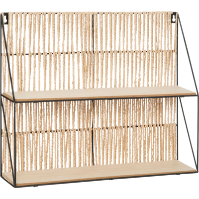 Étagère Murale Sofia 48 X 40 Cm Corde Et Métal Atmosphera For Kids - - - Publicité Étagère Murale Sofia 48 X 40 Cm Corde Et Métal Atmosphera For Kids - - - Publicité