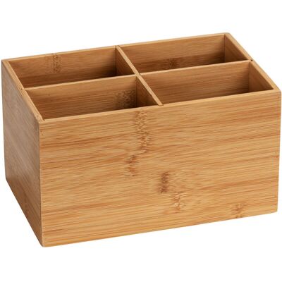 OEM Terra Organisateur De Salle De Bain Avec 4 Compartiments, Bambou, - Publicité OEM Terra Organisateur De Salle De Bain Avec 4 Compartiments, Bambou, - Publicité