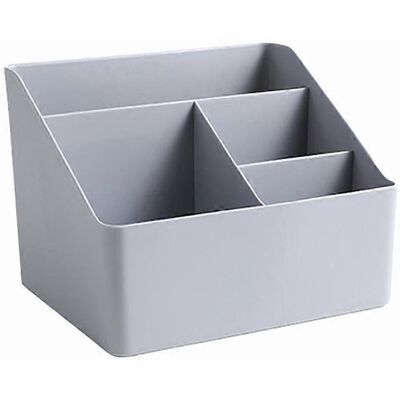 FATRD Boîte De Rangement De Bureau Multifonctionnelle Avec Porte-stylo, Compartiments En Plastique, Organisateur Et Boîte À Petits Objets (grise)-grey - Publicité FATRD Boîte De Rangement De Bureau Multifonctionnelle Avec Porte-stylo, Compartiments En Plastique, Organisateur Et Boîte À Petits Objets (grise)-grey - Publicité