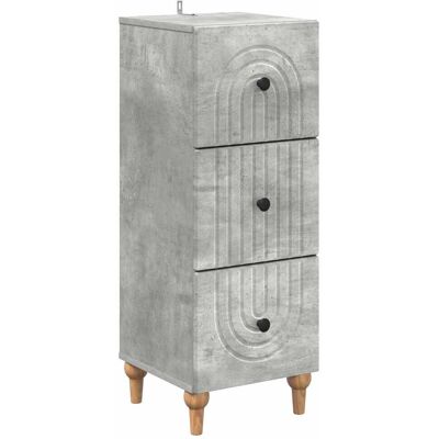 Maison Exclusive - Armoire À Tiroirs Gris Béton 33 X 34,5 X 90 Cm - Publicité Maison Exclusive - Armoire À Tiroirs Gris Béton 33 X 34,5 X 90 Cm - Publicité