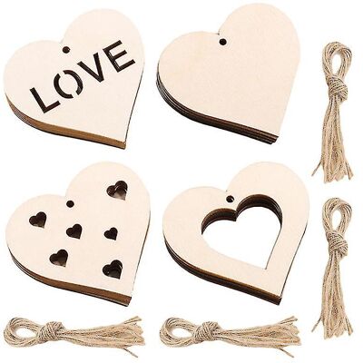 YUDO 40 Pendentifs En Bois Pour Mariage - Publicité YUDO 40 Pendentifs En Bois Pour Mariage - Publicité
