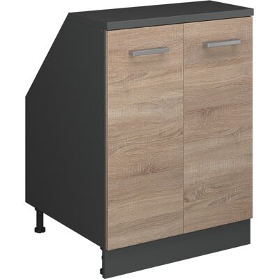 Meuble De Rangement Sous Pente Rion, Sonoma, 60x81.6cm 2 Portes, 60 Cm De Profondeur, Vicco - Publicité Meuble De Rangement Sous Pente Rion, Sonoma, 60x81.6cm 2 Portes, 60 Cm De Profondeur, Vicco - Publicité