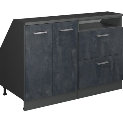 Ensembles De Meuble De Rangement Sous Pente Rion, Béton Noir, 120cm Lot De 2 Caissons 60 Cm De Profondeur, Vicco - Publicité Ensembles De Meuble De Rangement Sous Pente Rion, Béton Noir, 120cm Lot De 2 Caissons 60 Cm De Profondeur, Vicco - Publicité