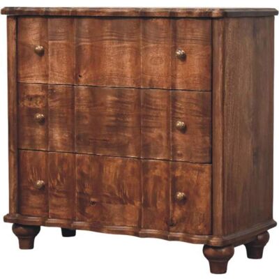 ACKERMAN Commode Camille En Bois Massif, Ce Design Comprend Trois Tiroirs Offrant Un Rangement Généreux Pour Vêtements, Accessoires Ou Fournitures De Bureau, Brun - Publicité ACKERMAN Commode Camille En Bois Massif, Ce Design Comprend Trois Tiroirs Offrant Un Rangement Généreux Pour Vêtements, Accessoires Ou Fournitures De Bureau, Brun - Publicité
