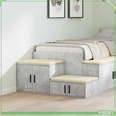 OEM Armoire De Rangement - Abi - Gris Béton - 103 X 41 X 40 Cm - 2 Portes - Design Moderne - Publicité OEM Armoire De Rangement - Abi - Gris Béton - 103 X 41 X 40 Cm - 2 Portes - Design Moderne - Publicité