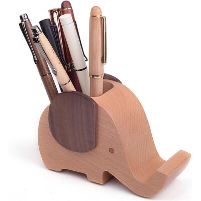 OEM Boîte De Rangement De Bureau En Bois De Hêtre Et De Noyer, Ornée D'Un Motif D'Éléphant. Un Organiseur De Fournitures De Bureau Multifonctionnel, Pouvant Également Servir De Support Pour Téléphone. Publicité OEM Boîte De Rangement De Bureau En Bois De Hêtre Et De Noyer, Ornée D'Un Motif D'Éléphant. Un Organiseur De Fournitures De Bureau Multifonctionnel, Pouvant Également Servir De Support Pour Téléphone. Publicité