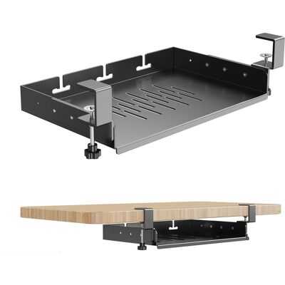 OEM Rack De Rangement Sous La Table Tiroir Sous La Table En Métal Rack De Rangement Avec Pince À Monter Sur L'Étagère Sous La Table Plateau Supplémentaire - Publicité OEM Rack De Rangement Sous La Table Tiroir Sous La Table En Métal Rack De Rangement Avec Pince À Monter Sur L'Étagère Sous La Table Plateau Supplémentaire - Publicité
