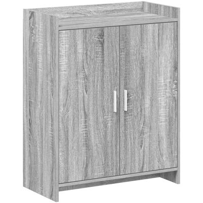 Cabinet À Chaussures Avec Porte Sonoma Gris 73,5 X 36 X 92 Cm Vidaxl - Publicité Cabinet À Chaussures Avec Porte Sonoma Gris 73,5 X 36 X 92 Cm Vidaxl - Publicité