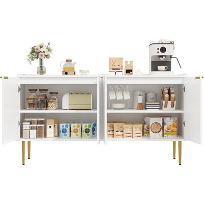FOGCITY Buffet Moderne Et Simple, Meuble De Rangement Pour Salon, 140l X 38l X 75h (cm) (article Non Complet) - Publicité FOGCITY Buffet Moderne Et Simple, Meuble De Rangement Pour Salon, 140l X 38l X 75h (cm) (article Non Complet) - Publicité