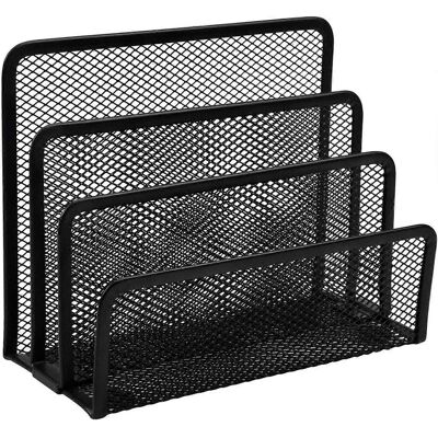 LAVVE Trieur De Courrier, Porte-lettres En Maille Métallique, Porte-courrier Vertical À 3 Compartiments, Porte-lettres De Bureau - Publicité LAVVE Trieur De Courrier, Porte-lettres En Maille Métallique, Porte-courrier Vertical À 3 Compartiments, Porte-lettres De Bureau - Publicité
