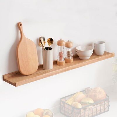 OEM Étagère Murale En Bois De Chêne Massif 60x15x4 Cm – Charge Jusqu'à 18 Kg – Installation Facile Pour Salon, Chambre, Salle De Bain, Cuisine-crezuo - Publicité OEM Étagère Murale En Bois De Chêne Massif 60x15x4 Cm – Charge Jusqu'à 18 Kg – Installation Facile Pour Salon, Chambre, Salle De Bain, Cuisine-crezuo - Publicité
