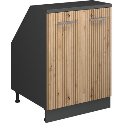 Meuble De Rangement Sous Pente Rion, Chêne Artisan, 60x81.6cm 2 Portes, 60 Cm De Profondeur, Vicco - Publicité Meuble De Rangement Sous Pente Rion, Chêne Artisan, 60x81.6cm 2 Portes, 60 Cm De Profondeur, Vicco - Publicité