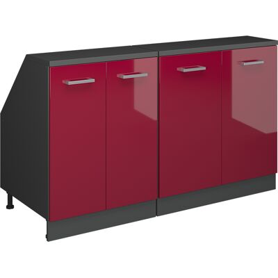 Ensembles De Meuble De Rangement Sous Pente Rion, Rouge Brillant, 140cm Lot De 2 Caissons 60 Cm De Profondeur, Vicco - Publicité Ensembles De Meuble De Rangement Sous Pente Rion, Rouge Brillant, 140cm Lot De 2 Caissons 60 Cm De Profondeur, Vicco - Publicité
