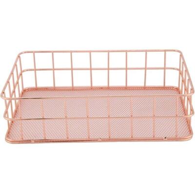 OEM Panier De Rangement En Fer Or Rose (l-rectangulaire)-fei Yu - Publicité OEM Panier De Rangement En Fer Or Rose (l-rectangulaire)-fei Yu - Publicité
