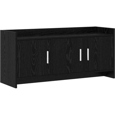 Meuble Tv 102 X 33 X 47 Cm Chêne Noir Bois D'Ingénierie Vidaxl - Publicité Meuble Tv 102 X 33 X 47 Cm Chêne Noir Bois D'Ingénierie Vidaxl - Publicité