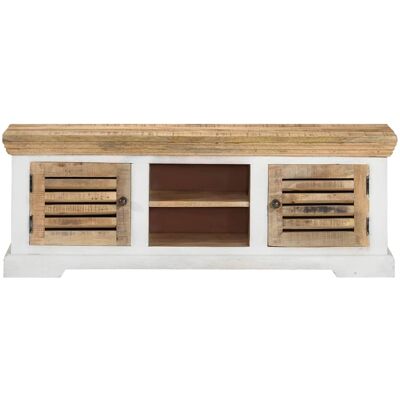 Maison Exclusive - Meuble Tv 110x30x40 Cm Bois Massif De Manguier - Publicité Maison Exclusive - Meuble Tv 110x30x40 Cm Bois Massif De Manguier - Publicité