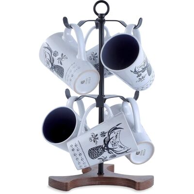 Generic Arbre Porte-tasses Pour Comptoir, Porte-tasses À Café À 2 Niveaux Pouvant Contenir 6 Grandes Tasses, 140 Ml À 591 Ml, Support En Métal Peu Encombran - Publicité Generic Arbre Porte-tasses Pour Comptoir, Porte-tasses À Café À 2 Niveaux Pouvant Contenir 6 Grandes Tasses, 140 Ml À 591 Ml, Support En Métal Peu Encombran - Publicité