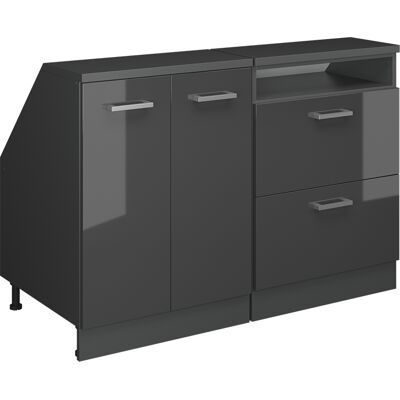 Ensembles De Meuble De Rangement Sous Pente Rion, Anthracite Haute Brillance, 120cm Lot De 2 Caissons 60 Cm De Profondeur, Vicco - Publicité Ensembles De Meuble De Rangement Sous Pente Rion, Anthracite Haute Brillance, 120cm Lot De 2 Caissons 60 Cm De Profondeur, Vicco - Publicité