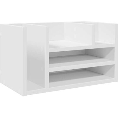 DESIGN IN Organisateur De Bureau Blanc 44,5x24x25 Cm Bois D'Ingénierie - Publicité DESIGN IN Organisateur De Bureau Blanc 44,5x24x25 Cm Bois D'Ingénierie - Publicité
