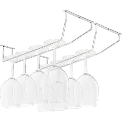 AHLSEN Bravix Porte Verres Suspendu En Acier Chromé - Support Verre A Pied Suspendu De 2721.75cm - Publicité AHLSEN Bravix Porte Verres Suspendu En Acier Chromé - Support Verre A Pied Suspendu De 2721.75cm - Publicité