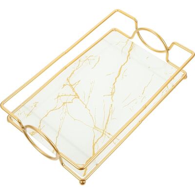 GRASSLIN Plateau De Salle De Bain En Verre Blanc Porte-vanité, Plateau De Rangement Pour Cosmétiques Et Parfums, Adapté Pour Organisateur Maquillage Sur Comptoir'-'- - Publicité GRASSLIN Plateau De Salle De Bain En Verre Blanc Porte-vanité, Plateau De Rangement Pour Cosmétiques Et Parfums, Adapté Pour Organisateur Maquillage Sur Comptoir'-'- - Publicité