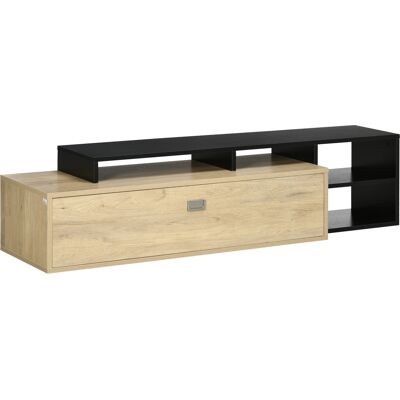 OEM Meuble Tv Banc Jusqu À 65 Pouces Avec Étagère Amovible Style Contemporain Porte Basculante Pour Salon Chambre - Publicité OEM Meuble Tv Banc Jusqu À 65 Pouces Avec Étagère Amovible Style Contemporain Porte Basculante Pour Salon Chambre - Publicité