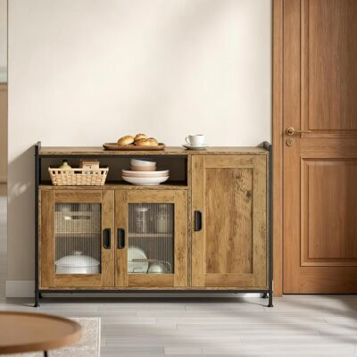 OEM Étagère Ouverte En Style Industriel Pour Cuisine Ou Salon – Meuble De Rangement Multifonctionnel Avec Étagères Ajustables, Structure Métallique Robuste Et Finition Vintage - Publicité OEM Étagère Ouverte En Style Industriel Pour Cuisine Ou Salon – Meuble De Rangement Multifonctionnel Avec Étagères Ajustables, Structure Métallique Robuste Et Finition Vintage - Publicité