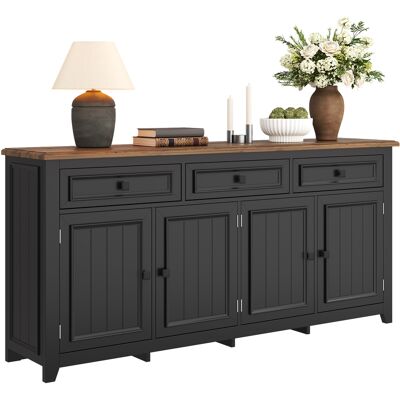 ACKERMAN Buffet Moderne Et Simple, Meuble De Rangement Buffet Pour Salon, 160l X 35l X 76h (cm) - Publicité ACKERMAN Buffet Moderne Et Simple, Meuble De Rangement Buffet Pour Salon, 160l X 35l X 76h (cm) - Publicité