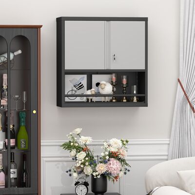ACKERMAN Tall Metal Storage Cabinet With 2 Doors & Adjustable Shelves, Steel Kitchen Pantry Cabinet Locker Organizer For Kitchen, Living Room, Dining Room, Home Office - Publicité ACKERMAN Tall Metal Storage Cabinet With 2 Doors & Adjustable Shelves, Steel Kitchen Pantry Cabinet Locker Organizer For Kitchen, Living Room, Dining Room, Home Office - Publicité