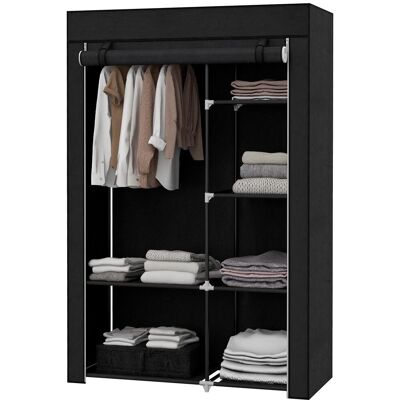 OEM Armoire En Tissu À 6 Compartiments, Aspect Non Tissé, Pliable, Noire, 103 X 43 X 162,5 Cm, Haute Qualité Pour Une Utilisation Durable. Publicité OEM Armoire En Tissu À 6 Compartiments, Aspect Non Tissé, Pliable, Noire, 103 X 43 X 162,5 Cm, Haute Qualité Pour Une Utilisation Durable. Publicité
