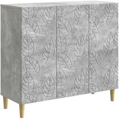 Buffet Gris Béton 89 X 34,5 X 80 Cm Bois D'Ingénierie Vidaxl - Publicité Buffet Gris Béton 89 X 34,5 X 80 Cm Bois D'Ingénierie Vidaxl - Publicité