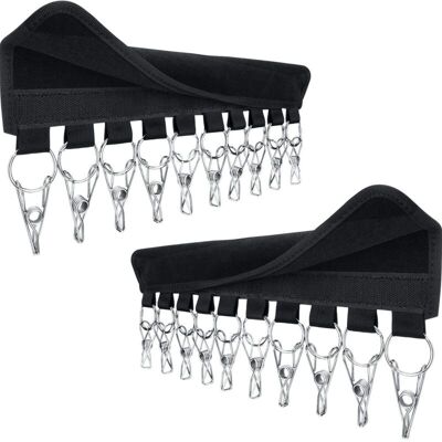 WEMAKMAK Porte-casquettes, 10 Clips (noir, 1 Pièce), Organiseur De Casquettes, Fixation Murale - Publicité WEMAKMAK Porte-casquettes, 10 Clips (noir, 1 Pièce), Organiseur De Casquettes, Fixation Murale - Publicité