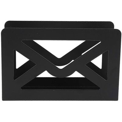 FLAMMKRAFT Porte-courrier De Bureau En Métal Noir Moderne, Organisateur De Lettres Multifonctionnel Avec Trieur De Lettres - Publicité FLAMMKRAFT Porte-courrier De Bureau En Métal Noir Moderne, Organisateur De Lettres Multifonctionnel Avec Trieur De Lettres - Publicité