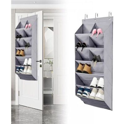 URSUS Étagère À Chaussures Suspendue En Tissu Oxford, Organisateur De Chaussures Peu Encombrant Sur Porte Avec 9 Poches, Idéal Pour Camping-car, Chambre D'Enfant, Etc. Publicité URSUS Étagère À Chaussures Suspendue En Tissu Oxford, Organisateur De Chaussures Peu Encombrant Sur Porte Avec 9 Poches, Idéal Pour Camping-car, Chambre D'Enfant, Etc. Publicité