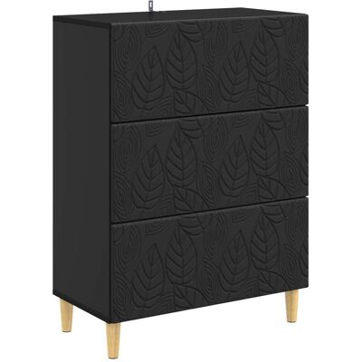 Armoire À Tiroirs Noir 66 X 34,5 X 90 Cm Bois D'Ingénierie Vidaxl - Publicité Armoire À Tiroirs Noir 66 X 34,5 X 90 Cm Bois D'Ingénierie Vidaxl - Publicité