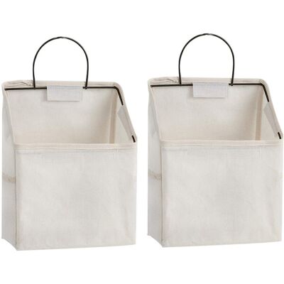 ALVIOR Sac De Rangement Murale - Toile Coton Linen - Cadre Métallique Rigide - Pour Cuisine Chambre Salon Bureau - 22 X 9,5 X 38 Cm - Blanc - 1 Pièce - Publicité ALVIOR Sac De Rangement Murale - Toile Coton Linen - Cadre Métallique Rigide - Pour Cuisine Chambre Salon Bureau - 22 X 9,5 X 38 Cm - Blanc - 1 Pièce - Publicité