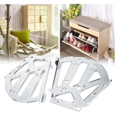 SANS MARQUE 2 Pcs Chaussures Tiroir Cabinet Charnières Turing Rack En Acier Inoxydable Raccords De Remplacement Pour Cuisine Salon Armoire De Rangement Chaussure - Publicité SANS MARQUE 2 Pcs Chaussures Tiroir Cabinet Charnières Turing Rack En Acier Inoxydable Raccords De Remplacement Pour Cuisine Salon Armoire De Rangement Chaussure - Publicité