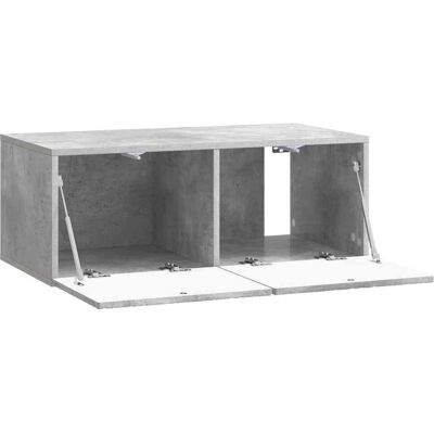 Vidaxl Wall-mounted Tv Cabinet 78.5 X 41 X 30 Cm Concrete Grey - Publicité Vidaxl Wall-mounted Tv Cabinet 78.5 X 41 X 30 Cm Concrete Grey - Publicité