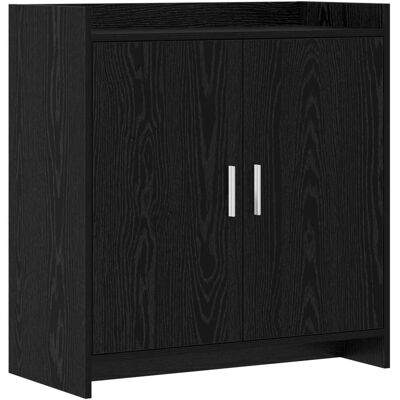 Buffet Chêne Noir 72 X 36 X 80 Cm Bois D'Ingénierie Vidaxl - Publicité Buffet Chêne Noir 72 X 36 X 80 Cm Bois D'Ingénierie Vidaxl - Publicité