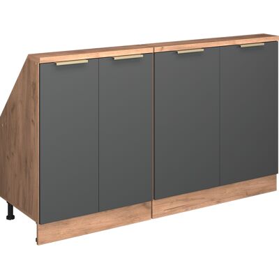 Ensembles De Meuble De Rangement Sous Pente Rion, Anthracite-or, 140cm Lot De 2, Vicco - Publicité Ensembles De Meuble De Rangement Sous Pente Rion, Anthracite-or, 140cm Lot De 2, Vicco - Publicité