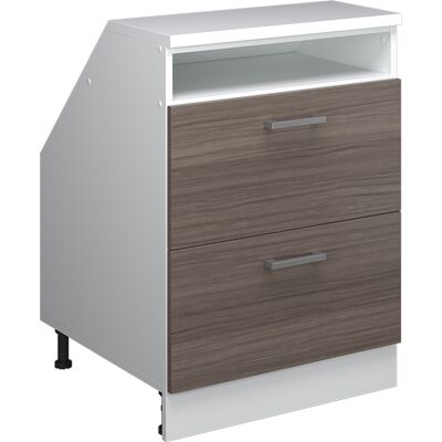 Meuble De Rangement Sous Pente Rion, Gris Noble, 60x81.6cm 2 Tiroirs, 60 Cm De Profondeur, Vicco - Publicité Meuble De Rangement Sous Pente Rion, Gris Noble, 60x81.6cm 2 Tiroirs, 60 Cm De Profondeur, Vicco - Publicité