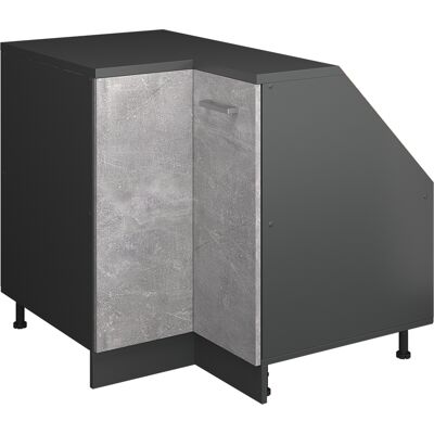 Meuble De Rangement Sous Pente Armoire D'Angle Rion, Béton, 75.6x81.6cm 1 Porte, 60 Cm De Profondeur, Vicco - Publicité Meuble De Rangement Sous Pente Armoire D'Angle Rion, Béton, 75.6x81.6cm 1 Porte, 60 Cm De Profondeur, Vicco - Publicité