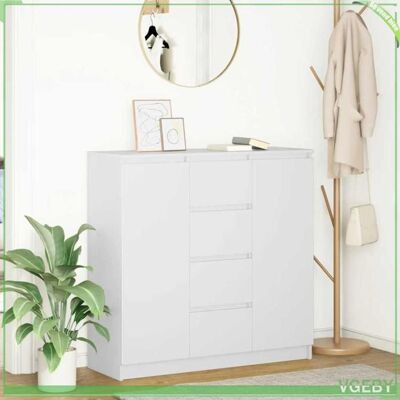 OEM Buffet - Faf7291712445651 - Blanc - Bois D'Ingénierie - 100,5 X 35 X 98,5 Cm - Publicité OEM Buffet - Faf7291712445651 - Blanc - Bois D'Ingénierie - 100,5 X 35 X 98,5 Cm - Publicité