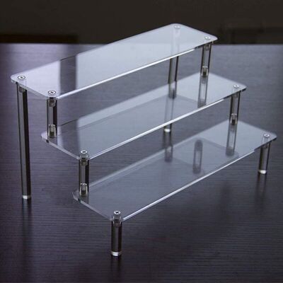 Andiamo Présentoir Acrylique Transparent 3 Niveaux – Étagère À Escalier Pour Figurines. Cosmétiques – Matériau Durable. Facile À Assembler – 30 Cm Longueur - Publicité Andiamo Présentoir Acrylique Transparent 3 Niveaux – Étagère À Escalier Pour Figurines. Cosmétiques – Matériau Durable. Facile À Assembler – 30 Cm Longueur - Publicité