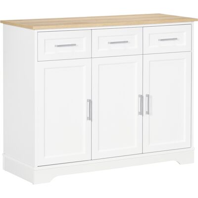 ARRIGONI Buffet Moderne 3 Tiroirs Et 3 Portes Avec Etagere Reglable - Publicité ARRIGONI Buffet Moderne 3 Tiroirs Et 3 Portes Avec Etagere Reglable - Publicité