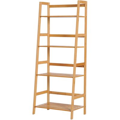 OEM Etagère Échelle En Bambou 4 Niveaux Bibliothèque Style Naturel 48l X 31,5l X 120h Cm - Publicité OEM Etagère Échelle En Bambou 4 Niveaux Bibliothèque Style Naturel 48l X 31,5l X 120h Cm - Publicité