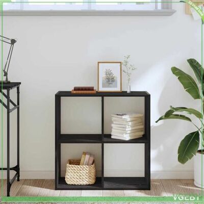 OEM Bibliothèque - Chêne Noir - Bois D'Ingénierie - 68,5 X 32 X 68,5 Cm - 1 Étagère - Publicité OEM Bibliothèque - Chêne Noir - Bois D'Ingénierie - 68,5 X 32 X 68,5 Cm - 1 Étagère - Publicité