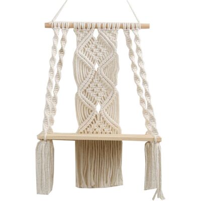PELTOR Jeffergarden Boho Macramé Tenture Murale Étagère Macramé Décoration Murale Tissé Gland Tapisserie Étagère Murale À La Main Coton Corde Porte-plante Tapisserie - Publicité PELTOR Jeffergarden Boho Macramé Tenture Murale Étagère Macramé Décoration Murale Tissé Gland Tapisserie Étagère Murale À La Main Coton Corde Porte-plante Tapisserie - Publicité