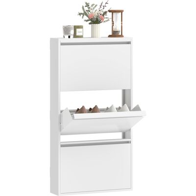 OEM Armoire À Chaussures Métallique À 3 Compartiments Pliables, Modèle Fin À Fixation Murale, Capacité Pour 6 Paires De Chaussures, Couleur Blanche - Publicité OEM Armoire À Chaussures Métallique À 3 Compartiments Pliables, Modèle Fin À Fixation Murale, Capacité Pour 6 Paires De Chaussures, Couleur Blanche - Publicité